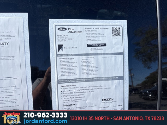 Used Car 2023 Ford Expedition Max  Platinum For Sale Under $60,000 In San Antonio, Texas