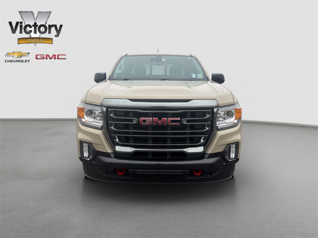 Used 2022 GMC Canyon AT4 w/Leather with VIN 1GTG6FEN2N1143537 for sale in Kansas City