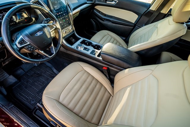 2023 Ford Edge SEL Red at DeMontrond Automotive Group