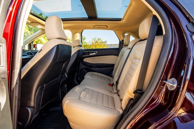 2023 Ford Edge SEL Red at DeMontrond Automotive Group