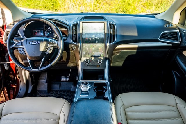 2023 Ford Edge SEL Red at DeMontrond Automotive Group