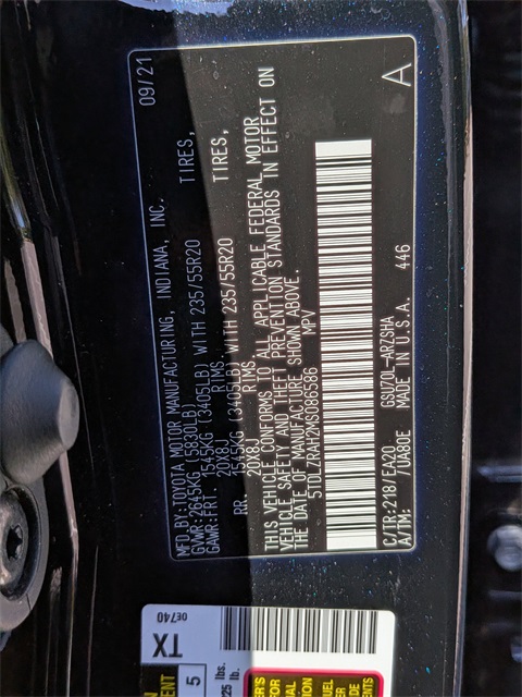 2021 Toyota Highlander XSE Black at Autostrade