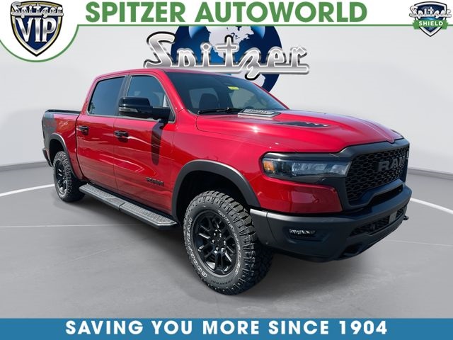 Molten Red Pearlcoat 2026 RAM 1500 Rebel Crew Cab 4WD Pickup Truck Four-Wheel Drive 8-Speed Automatic