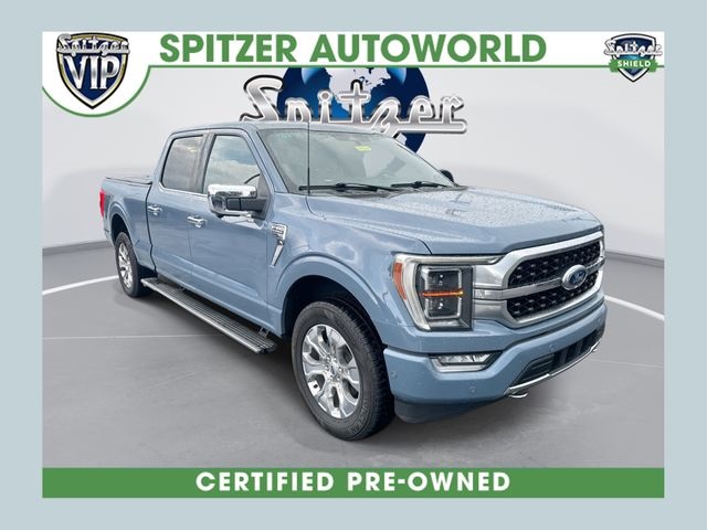 Blue (Azure Gray Metallic) 2023 Ford F-150 Pickup Truck Four-Wheel Drive Automatic
