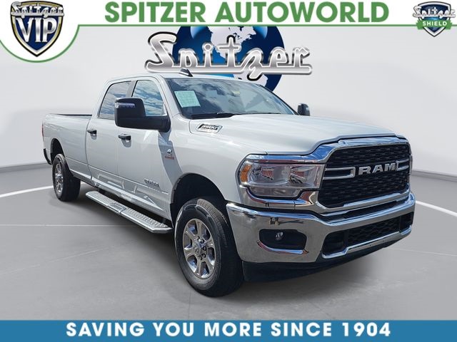 Bright White Clearcoat 2024 RAM 3500 Big Horn Crew Cab LB 4WD Pickup Truck Four-Wheel Drive 6-Speed Automatic