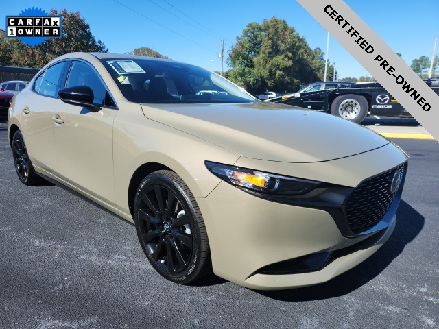 2025 Mazda Mazda3 2.5 Carbon Turbo Beige at Stokes Mazda