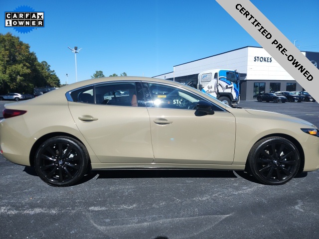 2025 Mazda Mazda3 2.5 Carbon Turbo Beige at Stokes Mazda