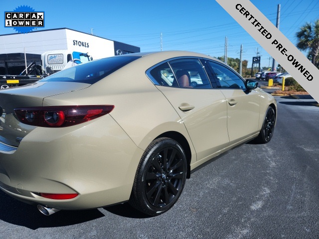 2025 Mazda Mazda3 2.5 Carbon Turbo Beige at Stokes Mazda