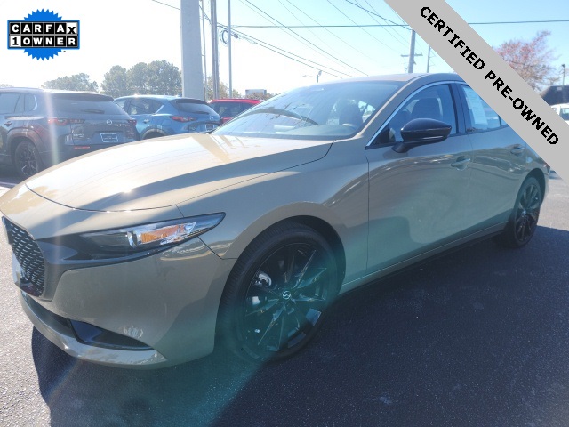 2025 Mazda Mazda3 2.5 Carbon Turbo Beige at Stokes Mazda