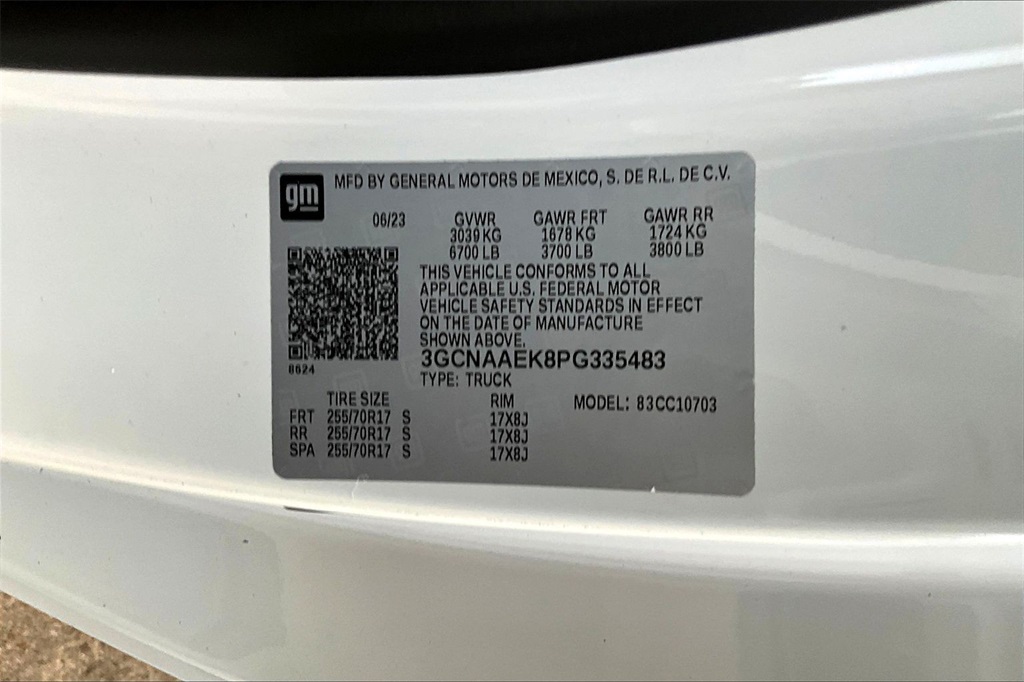 2023 Chevrolet Silverado 1500 WT White at Classic Elite Chevrolet Sugar Land