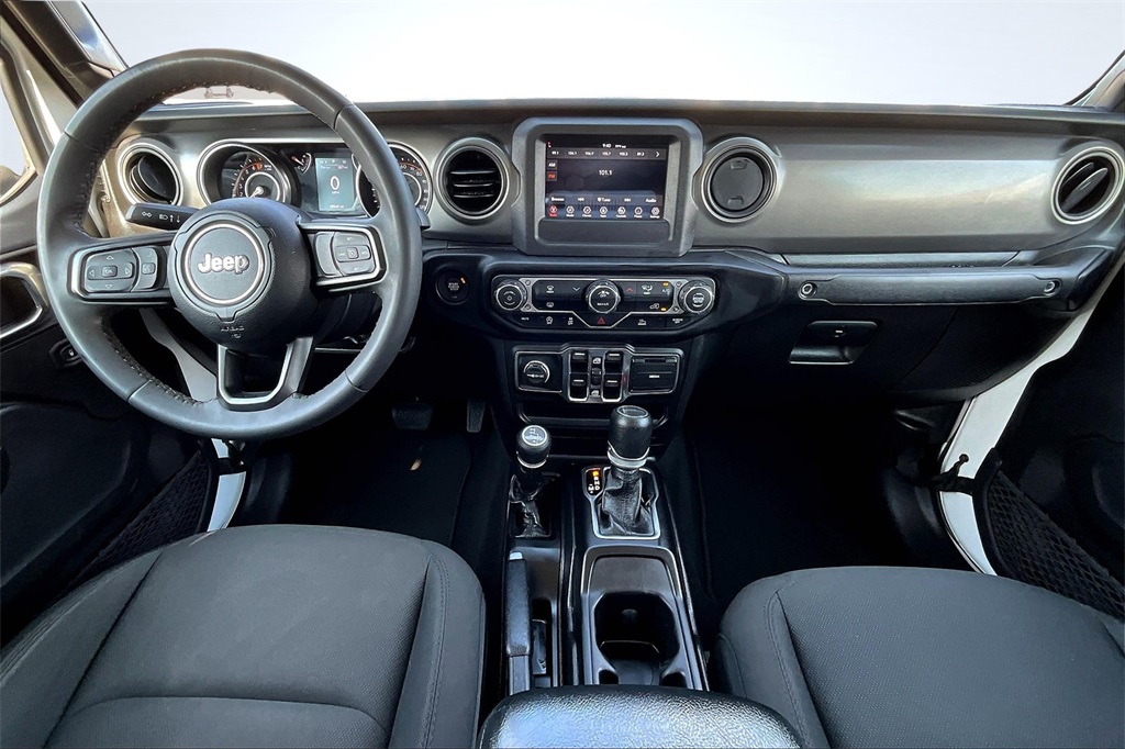 2023 Jeep Gladiator Sport White at Central Houston Nissan