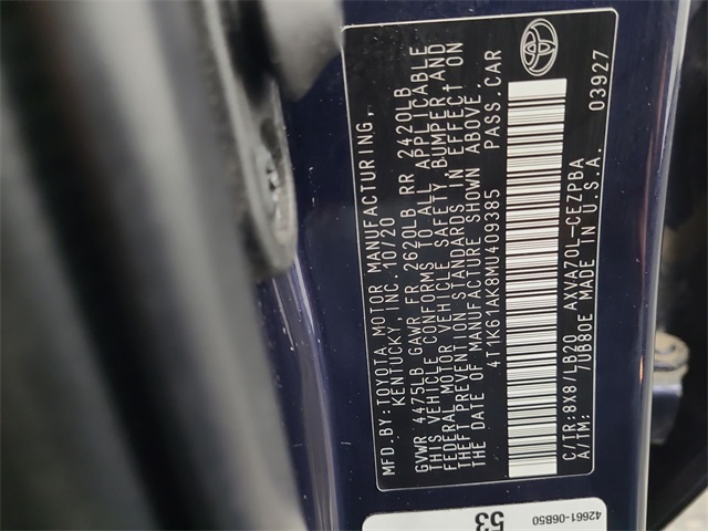 2021 – Toyota – Camry