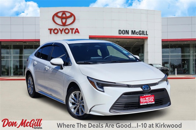 2024 Toyota Corolla Hybrid XLE White at Baytown Hyundai
