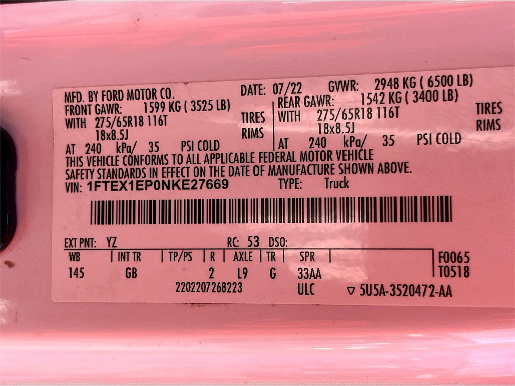 2022 Ford F-150 XL White at Browns Ford of Johnstown