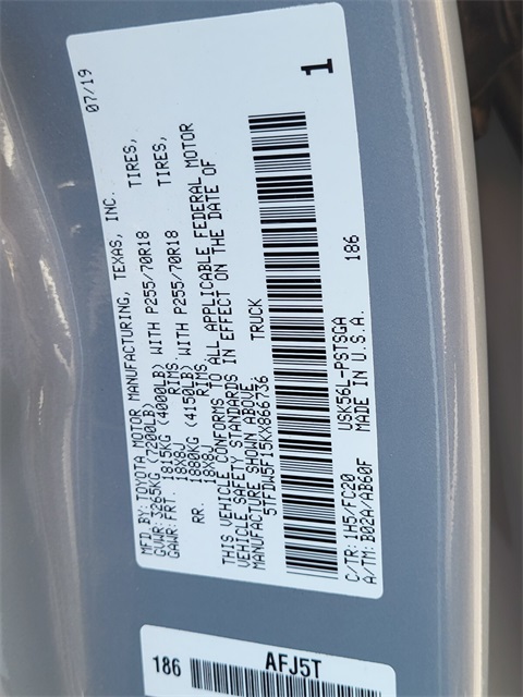 Used Car 2019 Toyota Tundra  Sr5 For Sale Under $35,000 In San Antonio, Texas