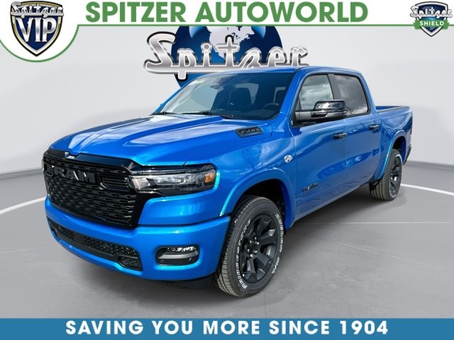 Hydro Blue Pearlcoat 2026 RAM 1500 Big Horn Crew Cab 4WD Pickup Truck Four-Wheel Drive 8-Speed Automatic
