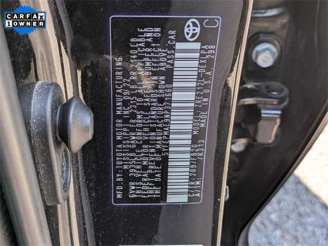 2022 Toyota Corolla LE Black at Davis Toyota of Orangeburg