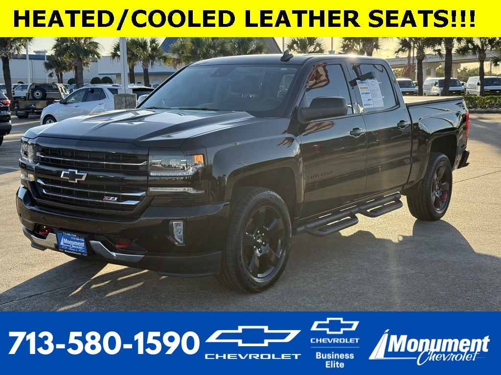 2018 Chevrolet Silverado 1500 LTZ Black at AutoSavvy Houston Southwest