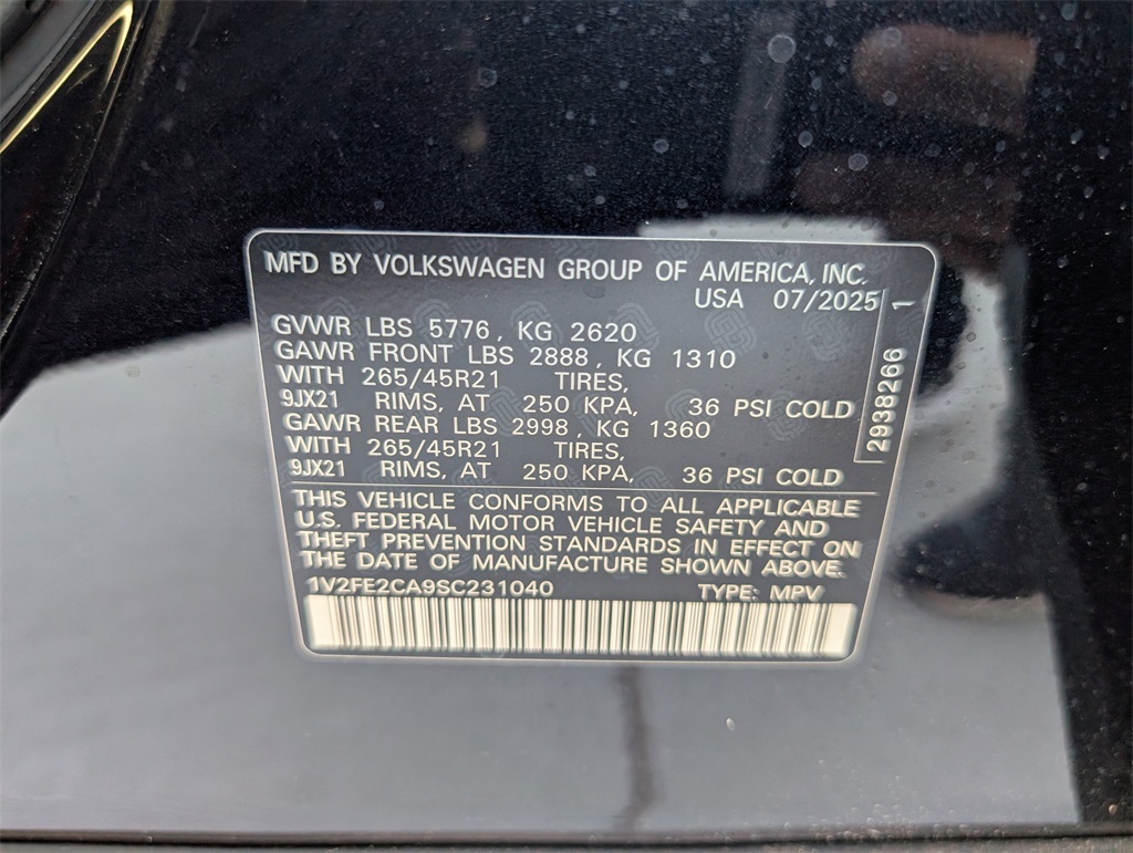 2025 Volkswagen Atlas Cross Sport 2.0T SEL Premium R-Line Black at DeMontrond Automotive Group