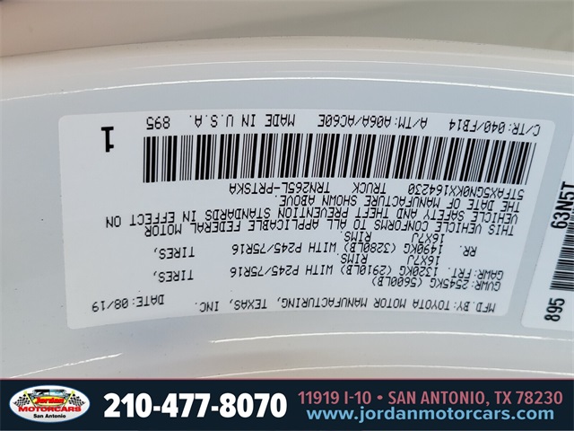 Used Car 2019 Toyota Tacoma  Sr For Sale Under $30,000 In San Antonio, Texas