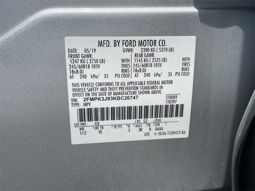 2019 Ford Edge SEL Silver at Emmons Autoplex