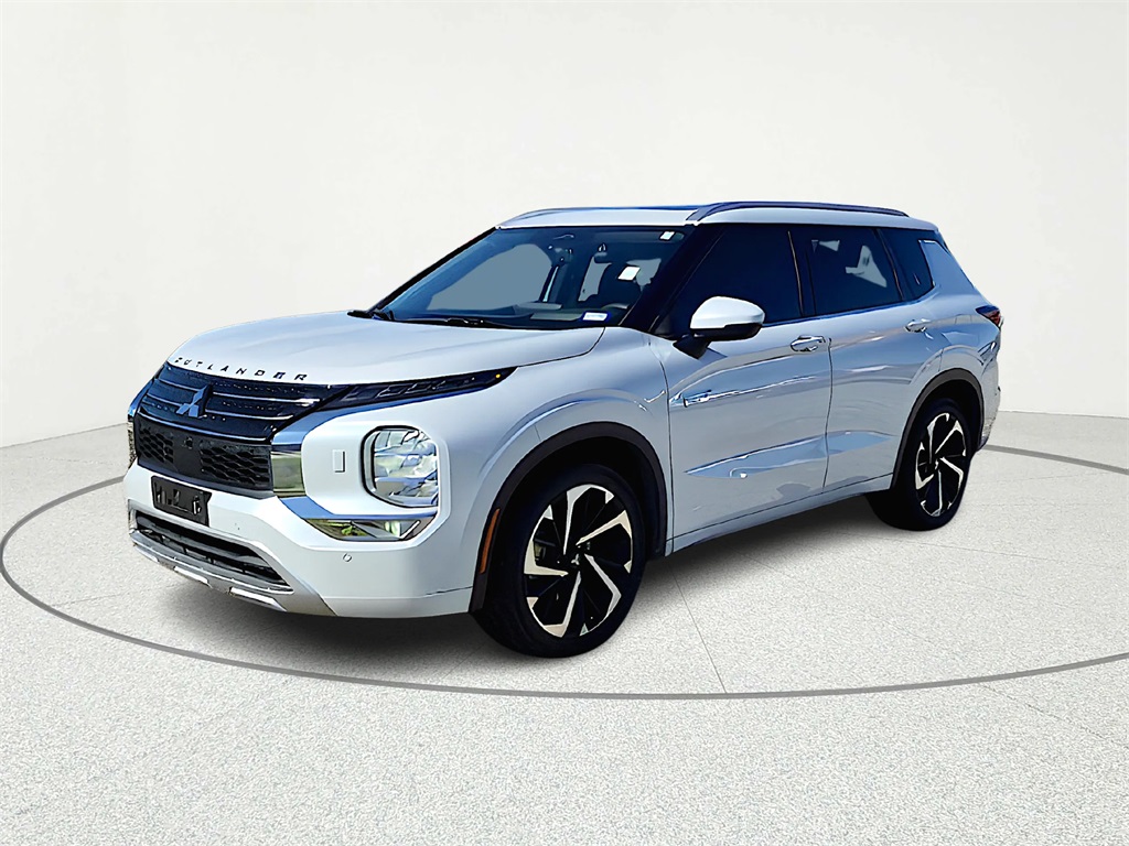 2024 Mitsubishi Outlander PHEV SEL White at North Houston Mitsubishi