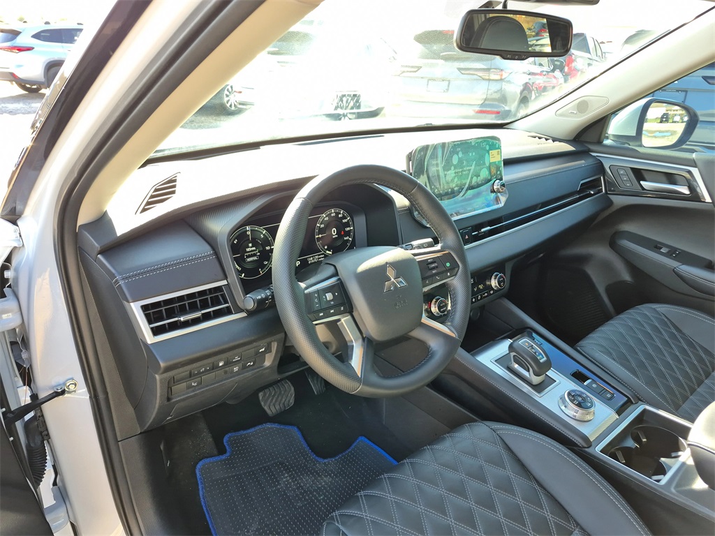 2024 Mitsubishi Outlander PHEV SEL White at North Houston Mitsubishi