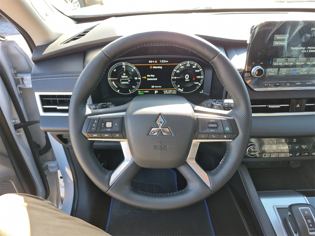 2024 Mitsubishi Outlander PHEV SEL White at North Houston Mitsubishi