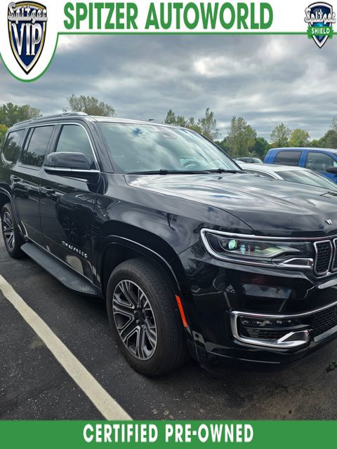 Diamond Black Crystal Pearlcoat 2024 Jeep Wagoneer SUV / Crossover Four-Wheel Drive 8-Speed Automatic