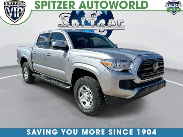 Silver Sky Metallic 2019 Toyota Tacoma SR V6 Double Cab 4WD Pickup Truck Four-Wheel Drive 6-Speed Automatic