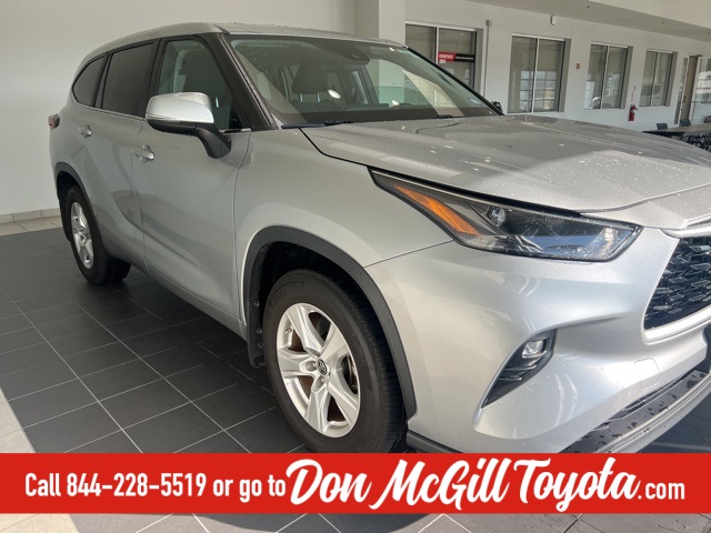 2024 Toyota Highlander LE Silver at Don McGill Toyota