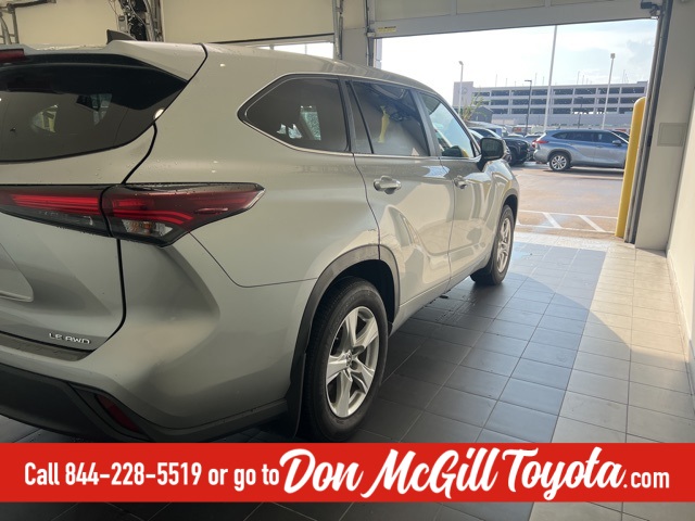 2024 Toyota Highlander LE Silver at Don McGill Toyota