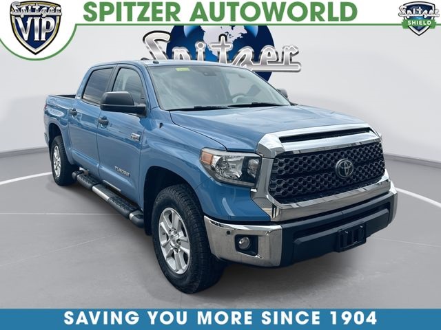 Blue 2019 Toyota Tundra SR5 CrewMax 5.7L 4WD Pickup Truck Four-Wheel Drive 6-Speed Automatic