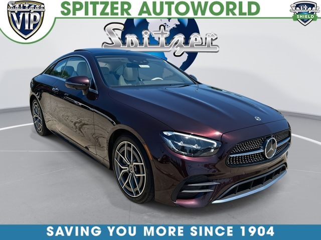 Red 2022 Mercedes-Benz E-Class Coupe All-Wheel Drive 9-Speed Automatic