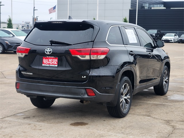 2019 Toyota Highlander LE Plus Black at Classic Elite Chevrolet Sugar Land