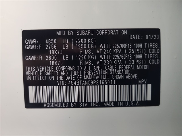 2023 – Subaru – Outback