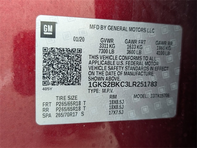 2020 GMC Yukon SLT Red at DeMontrond Auto Country