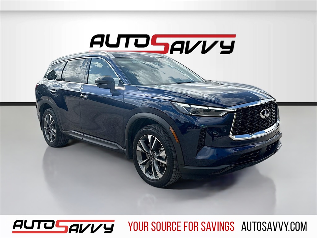 2023 INFINITI QX60 LUXE Blue at AutoSavvy Houston Southwest