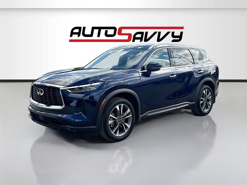 2023 INFINITI QX60 LUXE Blue at AutoSavvy Houston Southwest