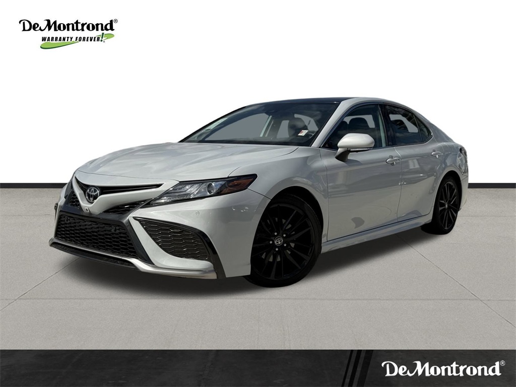 2022 Toyota Camry XSE V6 White at DeMontrond Automotive Group