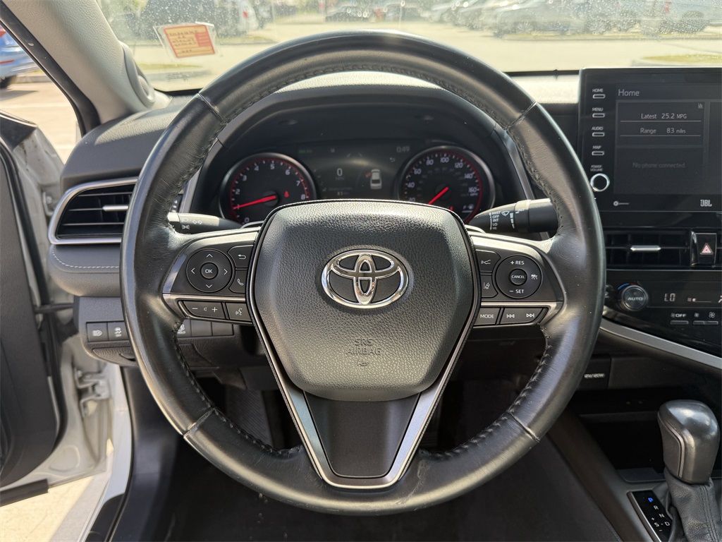 2022 Toyota Camry XSE V6 White at DeMontrond Automotive Group