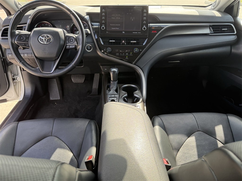 2022 Toyota Camry XSE V6 White at DeMontrond Automotive Group