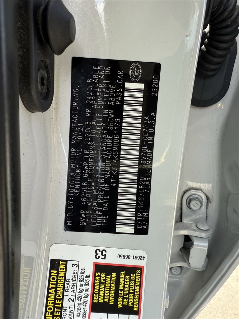 2022 Toyota Camry XSE V6 White at DeMontrond Automotive Group