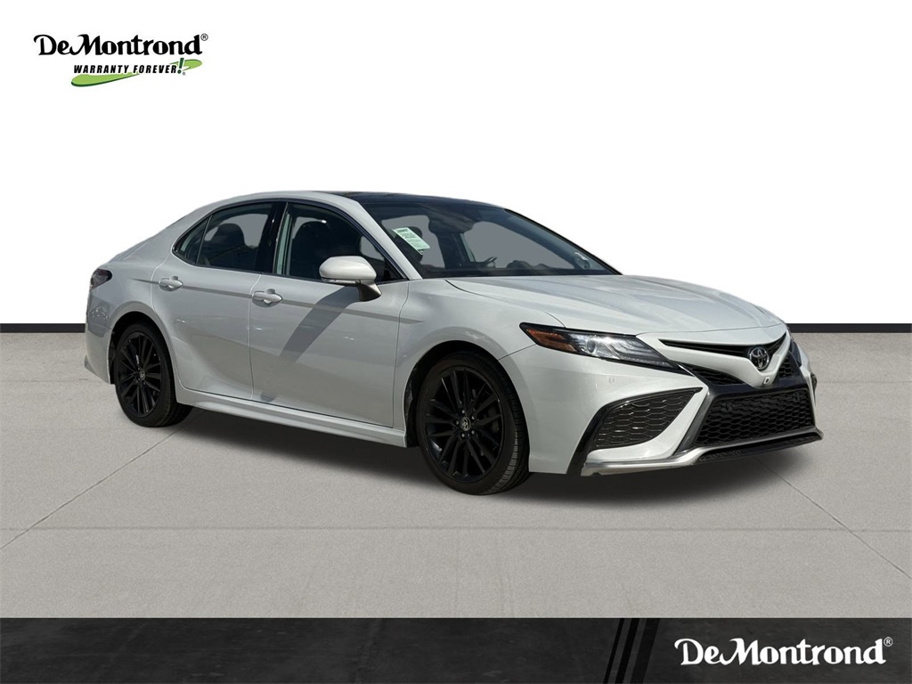 2022 Toyota Camry XSE V6 White at DeMontrond Automotive Group