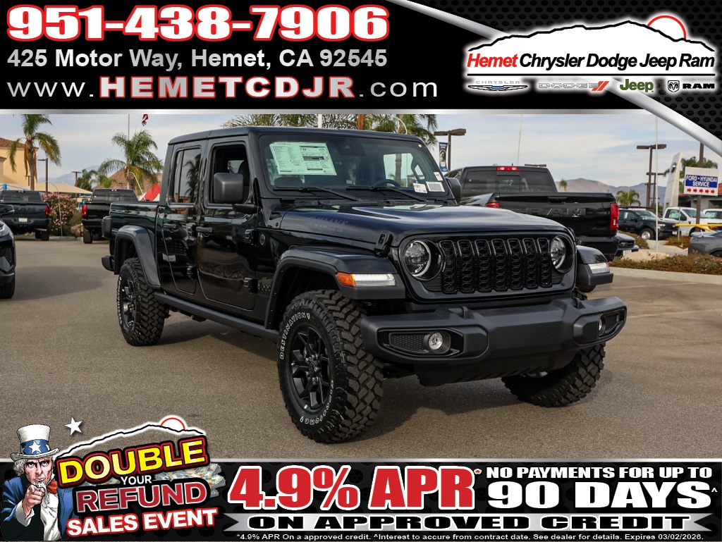 2025 Jeep Gladiator Willys Crew Cab 4WD