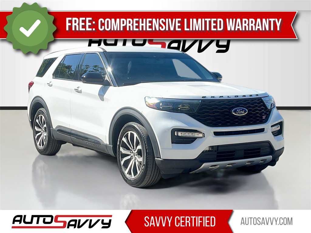 2022 Ford Explorer ST White at Martin Chrysler Dodge Jeep Ram