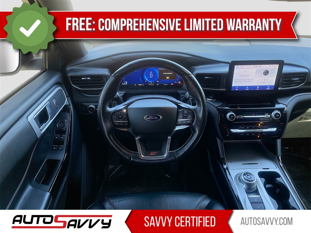 2022 Ford Explorer ST White at Martin Chrysler Dodge Jeep Ram