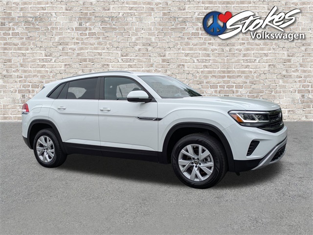 2021 Volkswagen Atlas Cross Sport 2.0T S White at Stokes Volkswagen