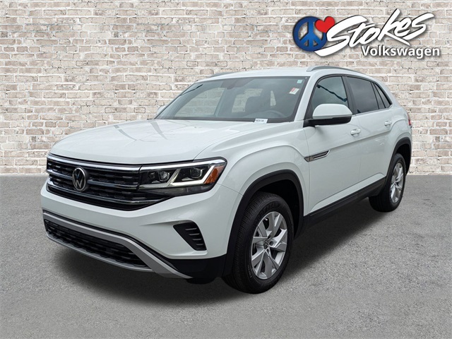 2021 Volkswagen Atlas Cross Sport 2.0T S White at Stokes Volkswagen