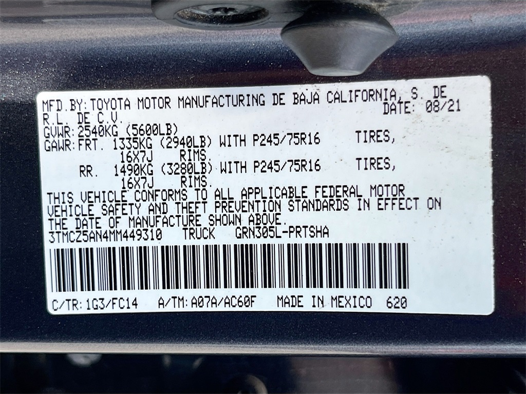 2021 Toyota Tacoma SR5 Gray at Don McGill Toyota